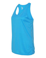 Badger 4166 Women’s B-Core Racerback Tank Top #color_Electric Blue