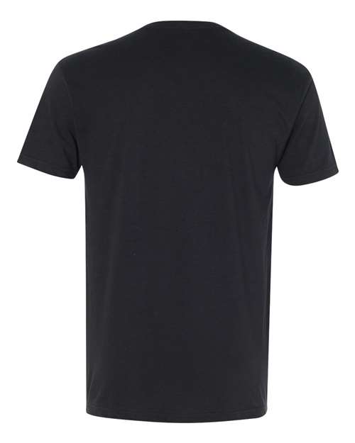 Next Level 6440 Men's Sueded V-Neck T-Shirt #color_BLACK
