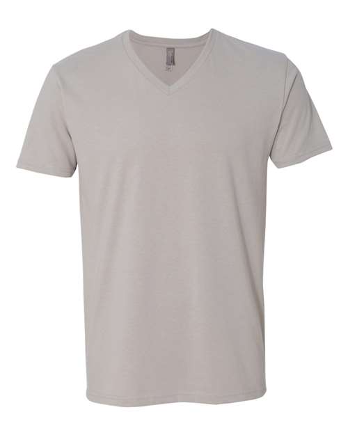 Next Level 6440 Men's Sueded V-Neck T-Shirt #color_LIGHT GRAY
