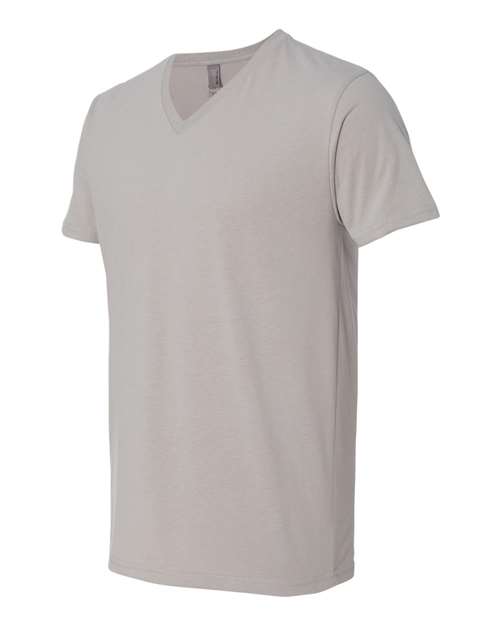 Next Level 6440 Men's Sueded V-Neck T-Shirt #color_LIGHT GRAY