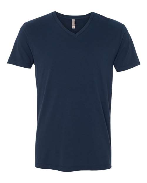 Next Level 6440 Men's Sueded V-Neck T-Shirt #color_MIDNIGHT NAVY