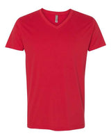 Next Level 6440 Men's Sueded V-Neck T-Shirt #color_RED