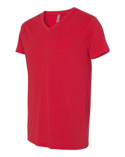 Next Level 6440 Men's Sueded V-Neck T-Shirt #color_RED