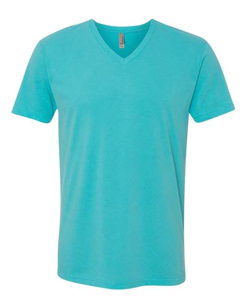Next Level 6440 Men's Sueded V-Neck T-Shirt #color_TAHITI BLUE
