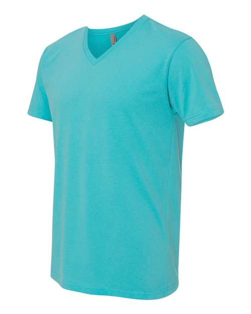 Next Level 6440 Men's Sueded V-Neck T-Shirt #color_TAHITI BLUE