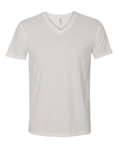 Next Level 6440 Men's Sueded V-Neck T-Shirt #color_WHITE
