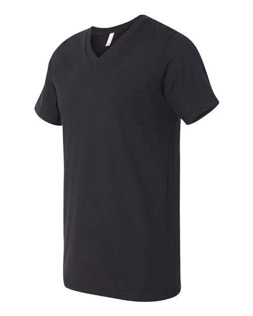 Bella + Canvas 3005 Unisex Jersey Short-Sleeve V-Neck T-Shirt #color_VINTAGE BLACK