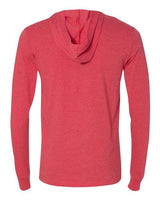 Bella + Canvas 3512 Unisex Jersey Long-Sleeve Hoodie #color_HEATHER RED