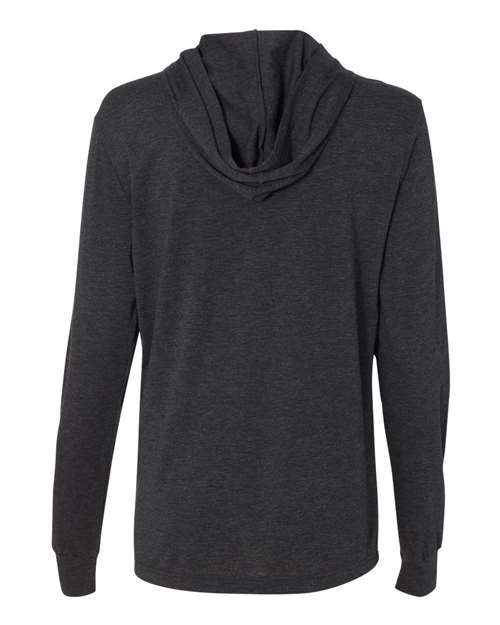 Bella + Canvas 3512 Unisex Jersey Long-Sleeve Hoodie #color_CHRCL BLCK TRBLN