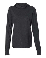 Bella + Canvas 3512 Unisex Jersey Long-Sleeve Hoodie #color_CHRCL BLCK TRBLN