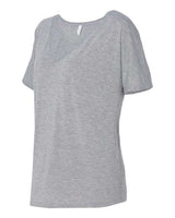 Bella + Canvas 8815 Ladies' Slouchy V-Neck T-Shirt #color_ATHLETIC HEATHER
