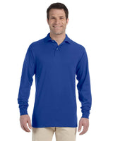 Jerzees 437ML Adult SpotShield Long-Sleeve Jersey Polo