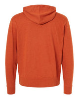 Independent Trading Co. PRM90HTZ Heathered French Terry Full-Zip Hooded Sweatshirt #color_Burnt Orange Heather