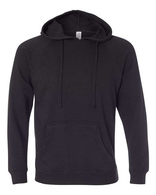 Independent Trading Co. PRM33SBP Special Blend Raglan Hooded Sweatshirt #color_Black