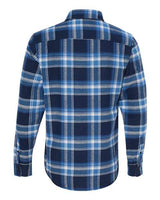Burnside B8210 Men's Plaid Flannel Shirt #color_BLUE/ WHITE