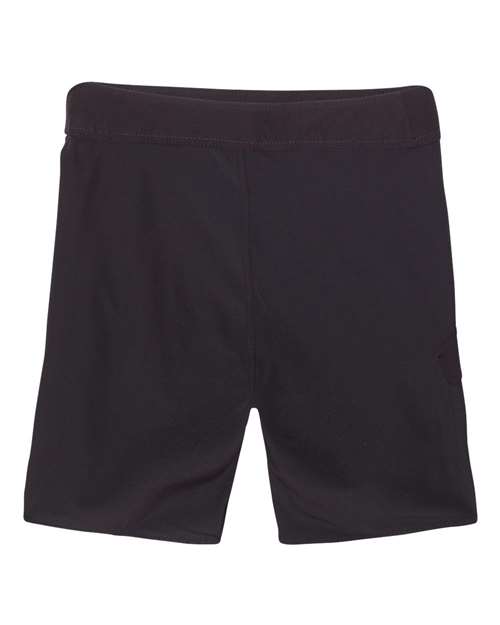 Burnside B9371 Men's Dobby Stretch Board Short #color_BLACK