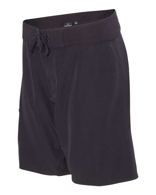 Burnside B9371 Men's Dobby Stretch Board Short #color_BLACK