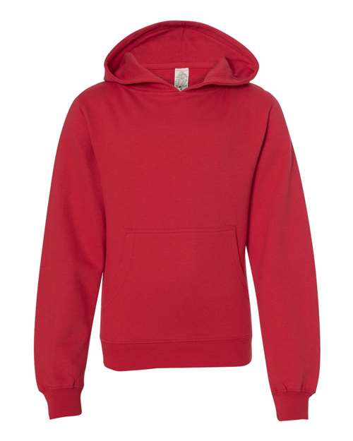 Independent Trading Co. SS4001Y Youth Midweight Hooded Sweatshirt #color_Red