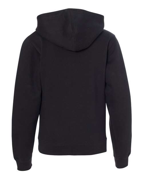 Independent Trading Co. SS4001YZ Youth Midweight Full-Zip Hooded Sweatshirt #color_Black