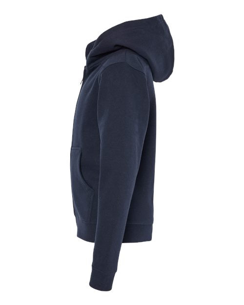 Independent Trading Co. SS4001YZ Youth Midweight Full-Zip Hooded Sweatshirt #color_Navy