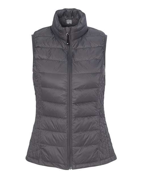 Weatherproof 16700W Women's 32 Degrees Packable Down Vest #color_Dark Pewter
