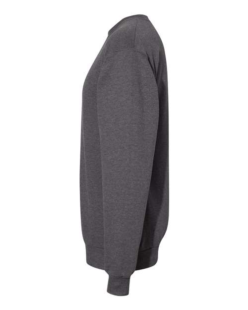 Hanes P1607 Unisex Ecosmart 50/50 Crewneck Sweatshirt #color_CHARCOAL HEATHER