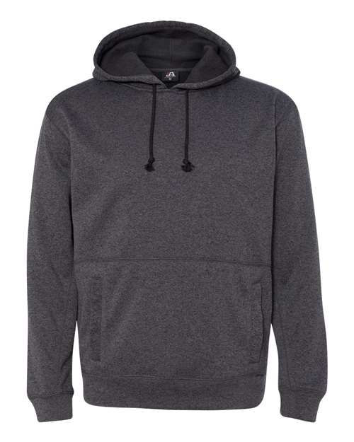 J America JA8613 Adult Cosmic Poly Fleece Hooded Sweatshirt #color_ONYX FLECK