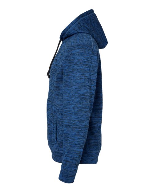 J America JA8613 Adult Cosmic Poly Fleece Hooded Sweatshirt #color_ROYAL FLECK