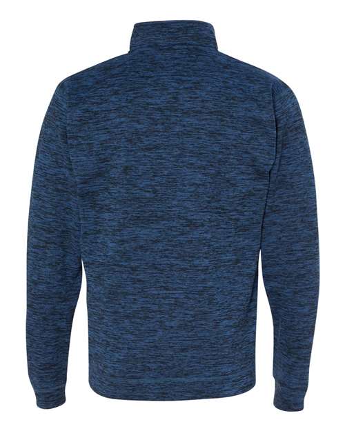 J America JA8614 Adult Cosmic Poly Fleece Quarter-Zip #color_ROYAL FLECK