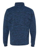 J America JA8614 Adult Cosmic Poly Fleece Quarter-Zip #color_ROYAL FLECK