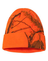 ""Kati LCB12 12" Licensed Camo Cuffed Beanie" #color_Blaze Realtree AP"