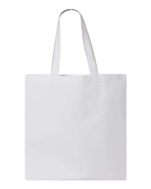 Q-Tees QTB Economical Tote #color_White