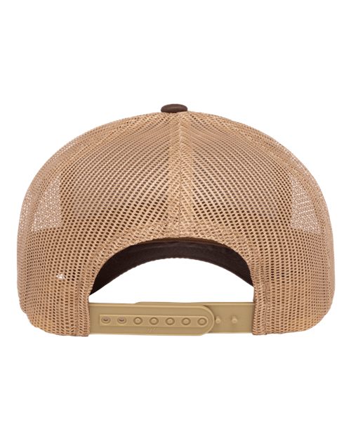 Yupoong 6606 Adult Retro Trucker Cap #color_BROWN/ KHAKI