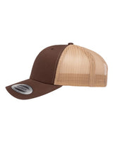 Yupoong 6606 Adult Retro Trucker Cap #color_BROWN/ KHAKI