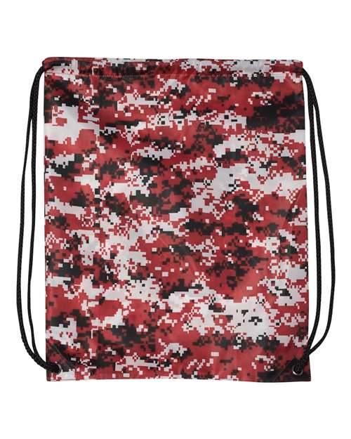 Liberty Bags 8881 Boston Drawstring Backpack #color_DIGIAL CAMO RED