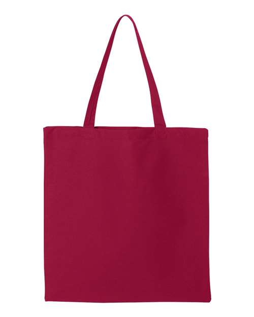 Liberty Bags 8502 BRANSON BARGAIN CANVAS TOTE #color_RED
