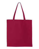 Liberty Bags 8502 BRANSON BARGAIN CANVAS TOTE #color_RED