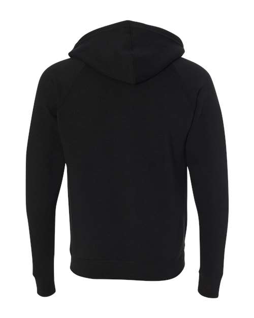 Independent Trading Co. PRM33SBZ Special Blend Raglan Full-Zip Hooded Sweatshirt #color_Black