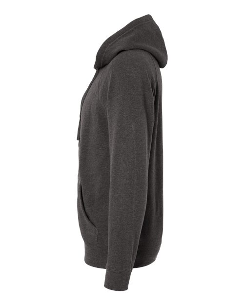 Independent Trading Co. PRM33SBZ Special Blend Raglan Full-Zip Hooded Sweatshirt #color_Carbon