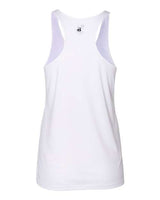 Badger 4166 Women’s B-Core Racerback Tank Top #color_White