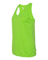 Badger 4166 Women’s B-Core Racerback Tank Top #color_Lime