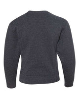 Jerzees 562B Youth NuBlend Fleece Crew #color_BLACK HEATHER