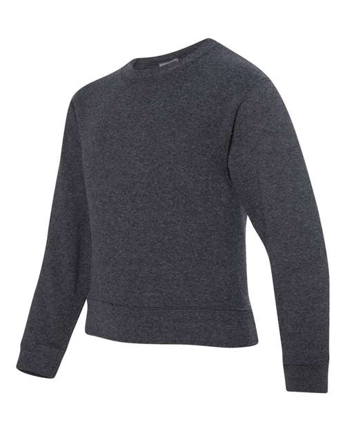 Jerzees 562B Youth NuBlend Fleece Crew #color_BLACK HEATHER