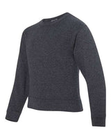 Jerzees 562B Youth NuBlend Fleece Crew #color_BLACK HEATHER