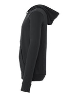 Bella + Canvas 3739 Unisex Poly-Cotton Fleece Full-Zip Hooded Sweatshirt #color_DARK GREY