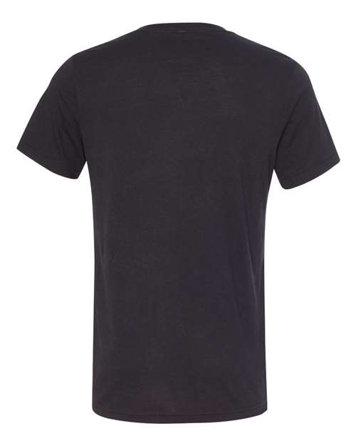 Bella + Canvas 3415C Unisex Triblend V-Neck T-Shirt #color_SLD BLK TRBLND