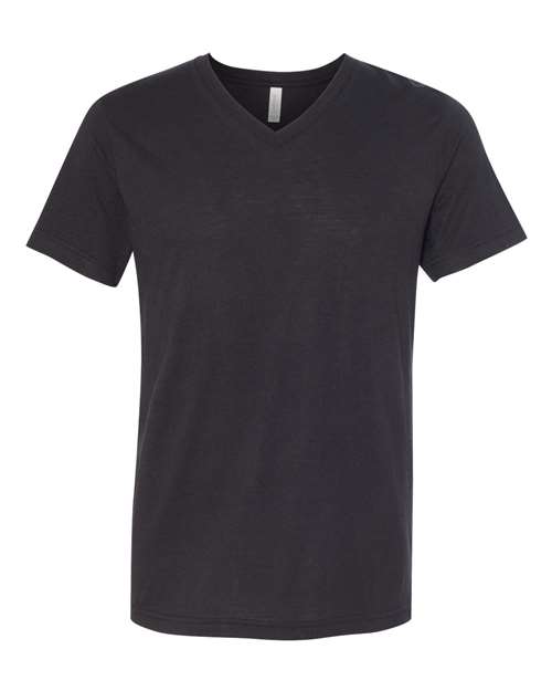 Bella + Canvas 3415C Unisex Triblend V-Neck T-Shirt #color_SLD BLK TRBLND