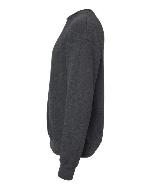 Bella + Canvas 3945 Unisex Drop Shoulder Fleece #color_DARK GRY HEATHER
