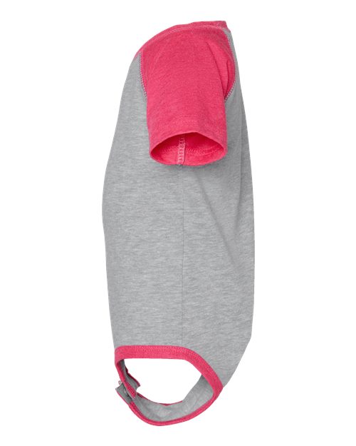 Rabbit Skins RS4430 Infant Baseball Bodysuit #color_VN HT/ VN HT PNK