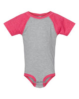 Rabbit Skins RS4430 Infant Baseball Bodysuit #color_VN HT/ VN HT PNK